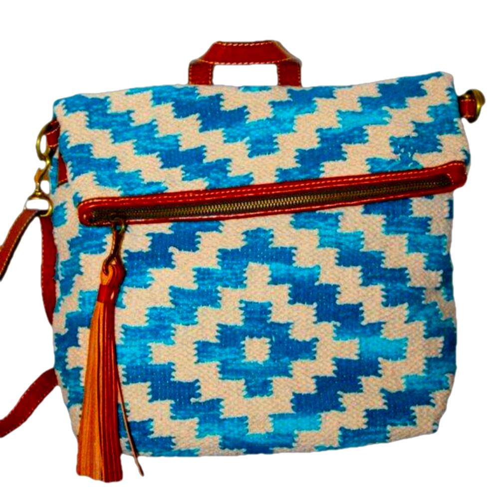 NWT Patricia Nash Woven Casoli Convertible Backpack/Crossbody NEW